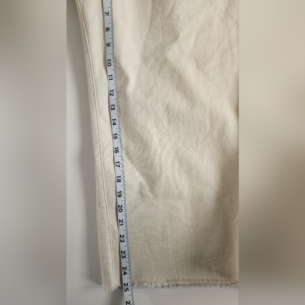 NWOT Lauren Ralph Lauren Cropped Wide Leg Embroidered Raw Hem Size 18W - Picture 7 of 11